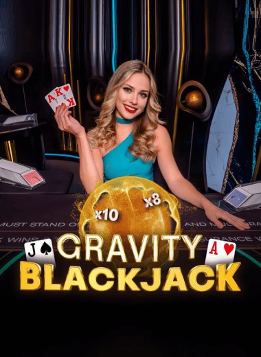 Gravity Blackjack slot visual from ICONIC21 available on vulkanvegaspl.eu